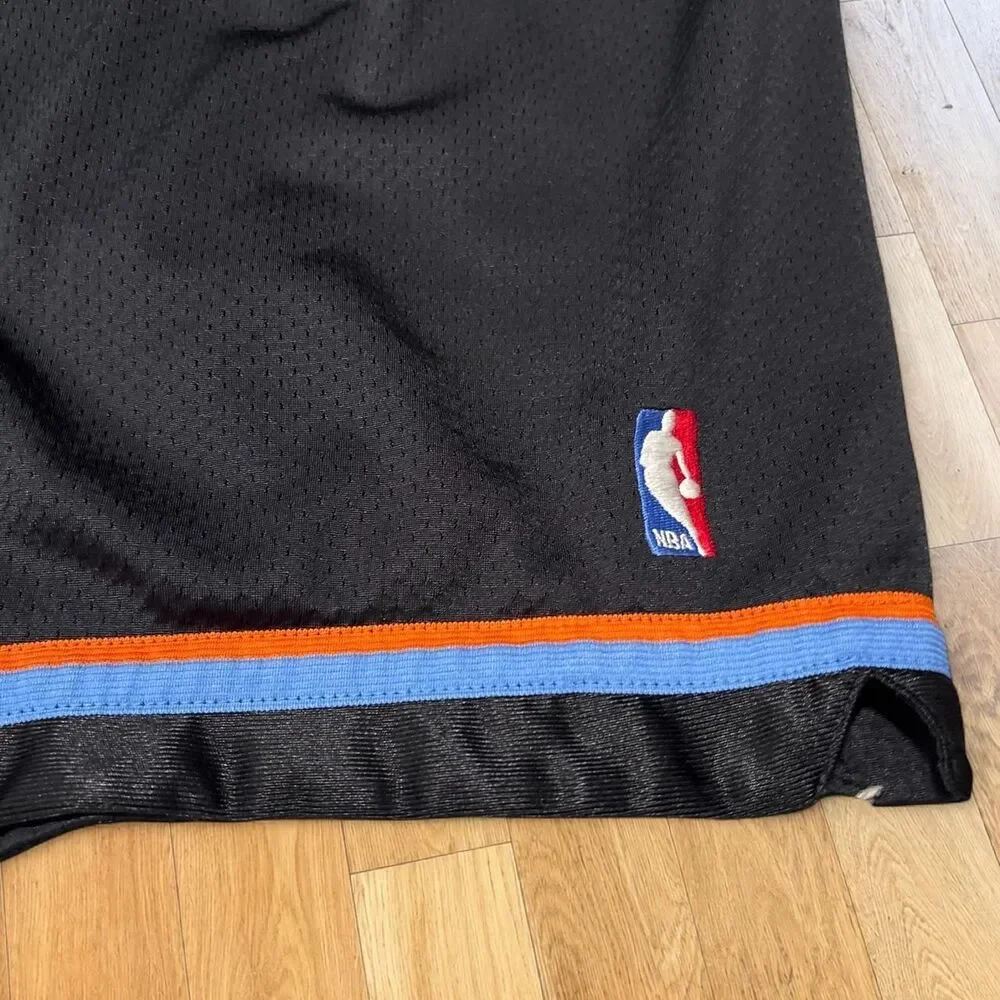 Vintage Reebok Cleveland Cavaliers NBA Shorts Black Orange Blue Mens Size 38